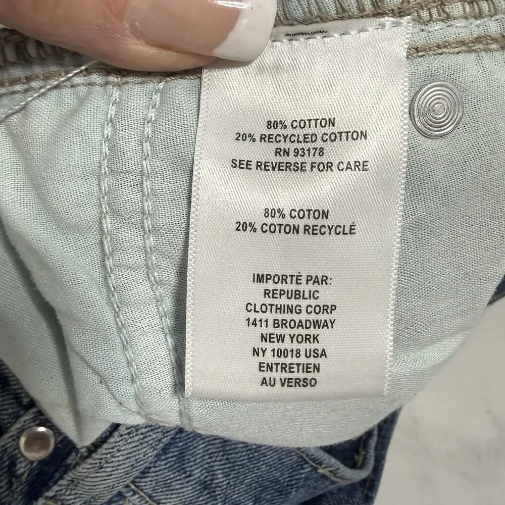 Jason Wu Barrel Ankle Jeans Size 8/27 Blue Salt Lake Wash Cotton NWT - Picture 10 of 12